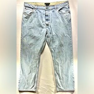 Tommy Hilfiger 40X32 Mens Light Wash Denim Vintage Blue Straight Leg Jeans